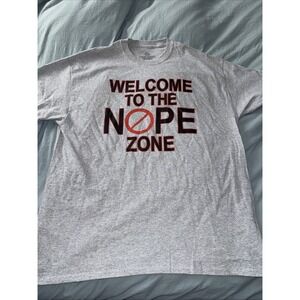 Men's "Welcome to the Nope Zone" T-shirt Size XL